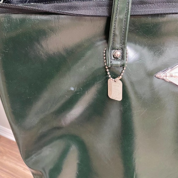 HAZEL RAY Green Large Traveler Tote Bag - Picture 4 of 13